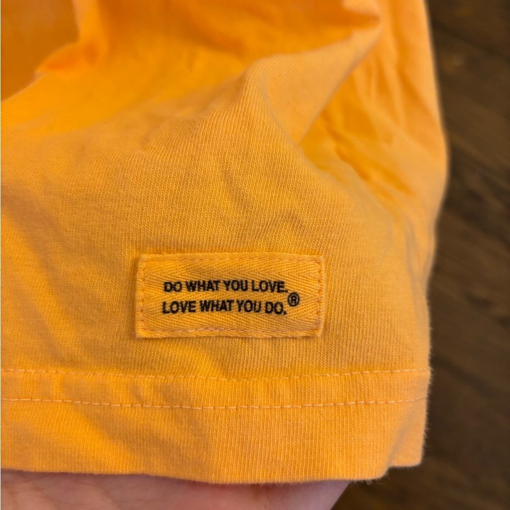 Life Is Good Orange Short Sleeve Tee with Jeep Graphic - Picture 3 of 6